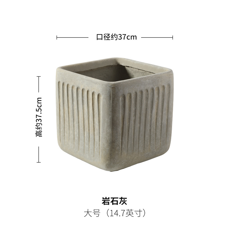 Grand motif carré antique-gris roche-sans plateau