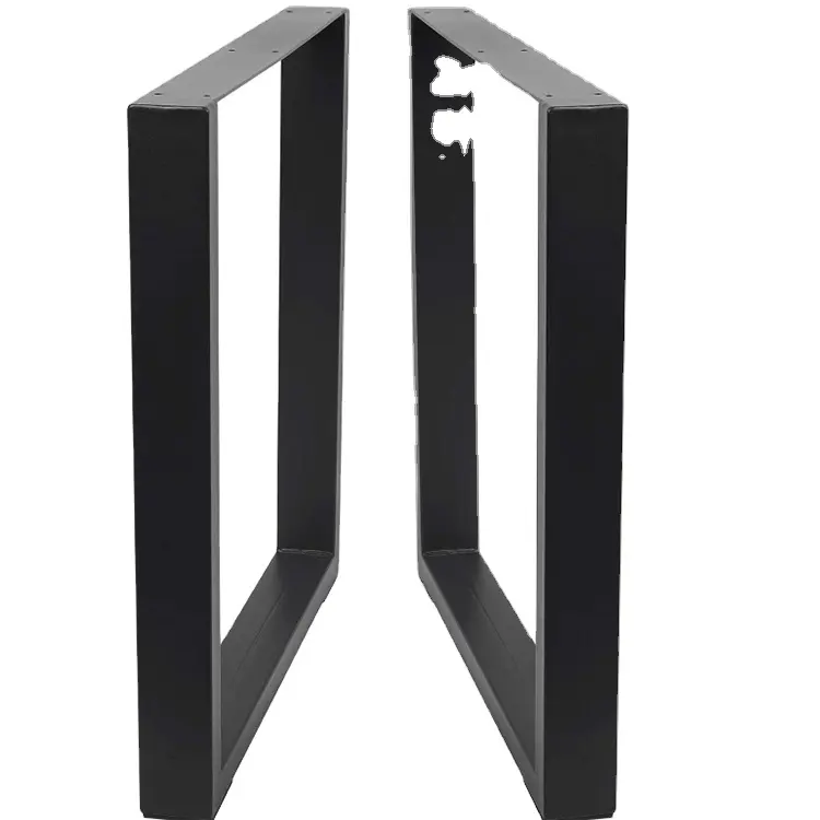 Vendite del produttore cornici da scrivania industriali in ghisa nera personalizzabili gambe da tavolo in metallo personalizzate