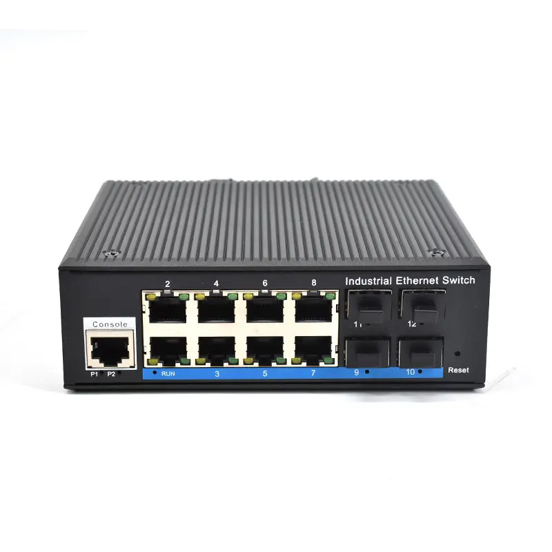 Switch POE gestito industriale a 8 porte 8 porte RJ45 4G SFP slot Switch di rete Router Switch Ethernet esterno stato OEM