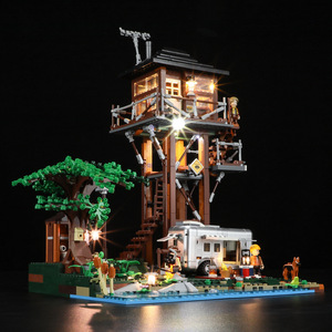 FunWhole F9022 LED展望タワープラスチックモデルビルディングブロックセットキャンプ場用おもちゃ子供用 - Product Image 4