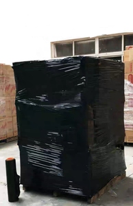 PE黑色塑料拉伸膜，用于包装家具、物流和盒子