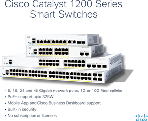 C1200-8FP-2G Cisco katalizör anahtarı ağ anahtarı - Product Image 3