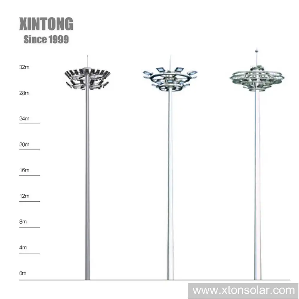 25เมตร Led สูงเสา Mobil Light Tower พร้อมระบบยก