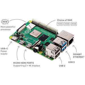 Raspberry Pi 4 Model B 4GB RAM Starter Kit con tablero, pantalla LCD de 3,5 pulgadas, caja de acrílico, disipador térmico y ventilador - Product Image 3