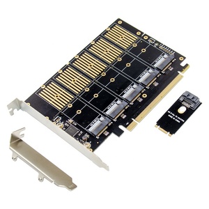 PCIe 5พอร์ต M2 Key B SATA3.0การ์ด SSD JMB585 PCIe SATA M.2 NVME PCIe 5 Bkey M.2 Converter Card - Product Image 2