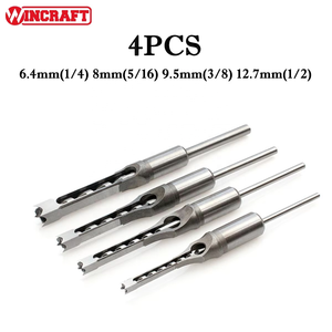 Juego de 4 brocas de agujero cuadrado para cincel de mortaja de carpintería y broca cuadrada para proyectos de bricolaje - Product Image 2