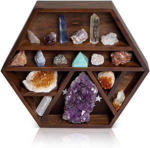 Factory BSCI Rustic Wooden Black <strong>Moon</strong> Shelf | Crystal Shelf <strong>Display</strong> for Stones, Essential Oils &amp; Whichy Decor - Product Image 4