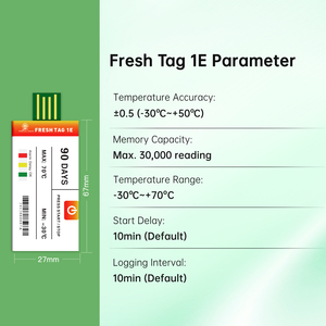 Tươi tag 1E trái cây hậu cần giám sát nhiệt độ USB dùng một lần nhiệt độ dữ liệu <span class=keywords><strong>logger</strong></span> - Product Image 3