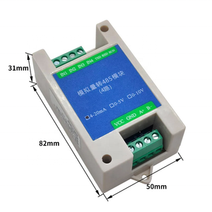 转换采集模块模拟4-20毫安5V 10v至RS485 Modbus RTU协议2CH 4ch 8Ch数字RS485转换模块 - Product Image 3