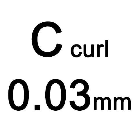 C curl 0.03mm