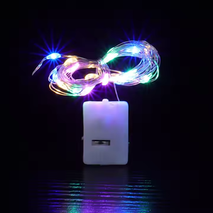 Cadena de luces Led de Navidad Decoración de árbol Cadena de cobre LED Luz de hadas intermitente con caja de batería de botón - Product Image 4