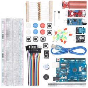 Starter Kit für Uno R3 Bread board Basic Simple Learning Kit Schall wasserstand LED-Steuerung zur Erkennung der Luft feuchtigkeit - Product Image 5
