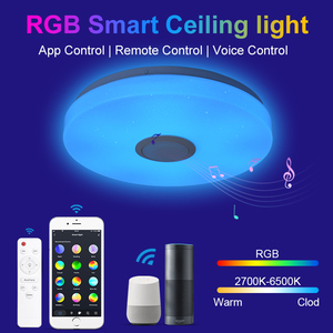 สมาร์ท Wifi ควบคุมด้วยเสียง ILink App,ไฟจังหวะดนตรีฟลัชเมาต์ไฟเพดาน Led หรี่ไฟได้แบบไม่มีขั้น16สี - Product Image 5