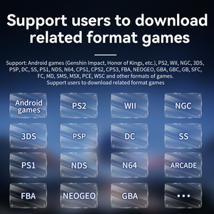 RG556ワイヤレスハンドヘルドゲームコンソールPS2 PSP 3DSレトロアーケードクラシック格闘Android 10000 WiFiパーフェクトギフト5.5インチ画面 - Product Image 3