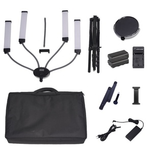 Adjustable Glamcor Four Arm Ring <strong>Light</strong> for Cell Phone High Bright 90W Battery Operated Led Lamp for Lash Barber Spa Beauty - Product Image 6