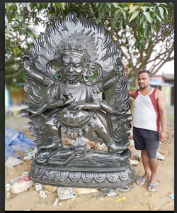 Hot Selling Zwart Graniet Mughani Idool Voor Religieuze Aanbidding Beste Kwaliteit Stenen Beelden Van Indiase Leverancier Gepolijst Techniek - Product Image 2