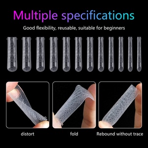 BQAN İpuçları yumuşak oje yanlış Oem çift formları özel etiket uzun tabut orta kare tam kapak tırnak ipuçları - Product Image 6