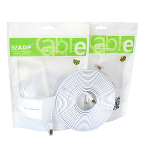 High Quality AMP Patch Cord Cable <strong>Flat</strong>/Round <strong>Ethernet</strong> Cat5e RJ45 Plug Connector Shielded Cat6/Cat6a Cable Communication Cables - Product Image 4