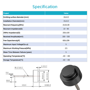 RS485 Stationäres PZT Digital Design Ultraschall-Flüssigwasser-Durchfluss rate Rohr messer Mess sensor Wandlers onde - Product Image 4