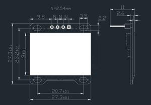 0,96 Zoll I2C IIC Serial 128 X64 OLED-Anzeige modul SSD1306 Weiß für Arduino 51 MSP420 STIM32 SCR 0,96 "OLED-Display 4Pin - Product Image 5