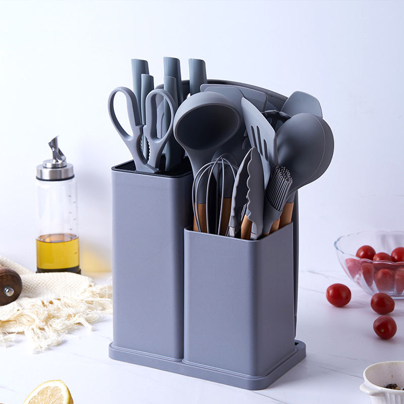 Gris 19pcs ustensiles