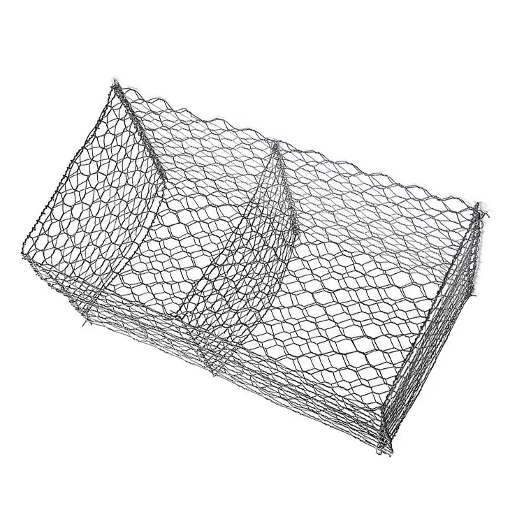 Malla de alambre de hierro de gabion soldado, 2x1x1