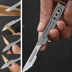 High-Performance Blade Self Defense Russian Survival Knives Fillet Bread Box Opener <strong>Key</strong> <strong>Cutter</strong> Edc Keychain Folding Pocket Knife - Product Image 4