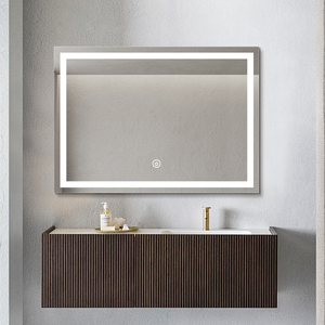 HD đồng miễn phí Bạc gương cho phòng tắm sử dụng ánh sáng phía trước với nhôm bảng điều chỉnh chất lượng cao Led Gương - Product Image 3