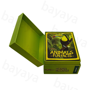 Küçük boy eğitim hayvan kartı oyunu kitapçık özel eğlenceli gerçekler yakalamak çocuklar için maç garantili müşteri memnuniyeti kağıt - Product Image 4
