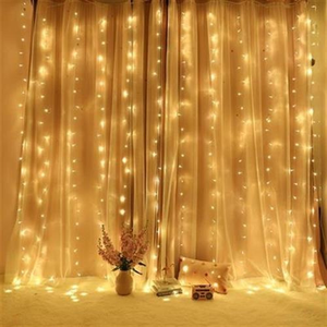 Cortina de luces Led de cobre con Control remoto, cortina de luces para decoración de pared, enchufe USB - Product Image 4