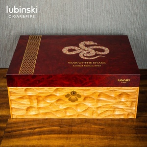 Year of the Snake Limited Edition <strong>2025</strong> Special Snake Top on the <strong>Humidor</strong> 70-80 Cigar. Bottom Embossing Pattern - Product Image 2