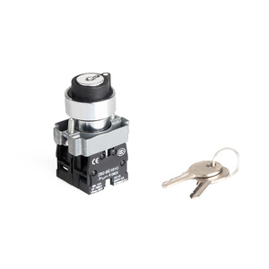 SHENGLEI XB2 nuovo interruttore rotante di conversione a pulsante da 22mm 1NO 1NC manopola di chiusura 10A Max. Corrente in metallo chiave selezione due marce