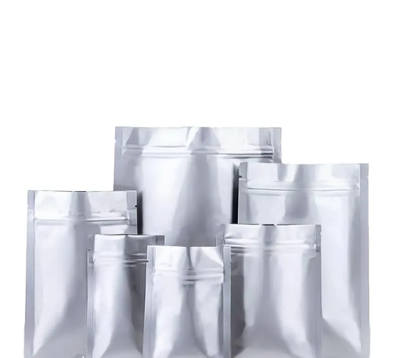 Bolsa con cierre de cremallera Mylar laminada de papel de aluminio impresa personalizada, bolsa de pie para alimentos