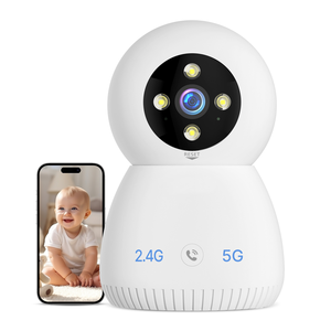 5MP Smart Home Security System Remote Control Dome PTZ One-Key Alarm <strong>Function</strong> Two-Way <strong>Intercom</strong> Wall Mount CCTV <strong>IP</strong> <strong>Camera</strong> - Product Image 1
