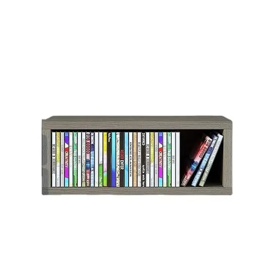 Way Basics Media Storage CD Rack Stack Organizer Shelf for Movie Cases DVDs Display Stand Disc Holder