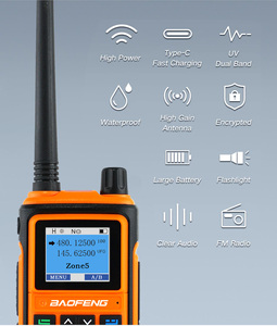 Nuevo Vertex Baofeng 17 Uv Uv17 UHF VHF Ham analógico bidireccional con 5W Walkie Talkie de doble banda de larga distancia - Product Image 6