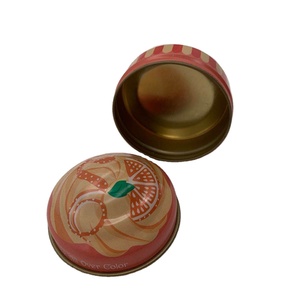 かわいいミニ金属缶ペースト状流体収納ブリキの箱化粧品