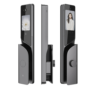 Low Moq Deadbolt Visual Camera 5.0 Inch Rear Screen Fingerprint Knob Tuya Wifi Electric 3D Face Recognition Door Smart Lock - Product Image 2