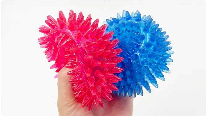 Pet Chewing Toy Training Squeaky Teeth Cleaning Ball Puppy Bite Sounding Throw Toys