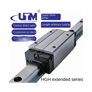 Guía lineal de precisión Deslizador cuadrado HGHHA Serie extendida CNC doméstico Cojinete de alambre de acero plateado Riel lineal - Product Image 2
