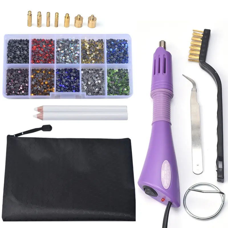 Kit de ferramentas para aplicador de transferência, faça você mesmo, quente, strass, caneta de coleta, kit de ferramentas