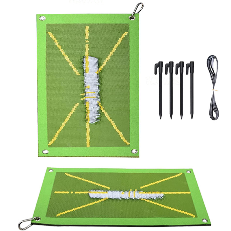 Green-SBR Batting Mat+Ground Nails+Carabiners