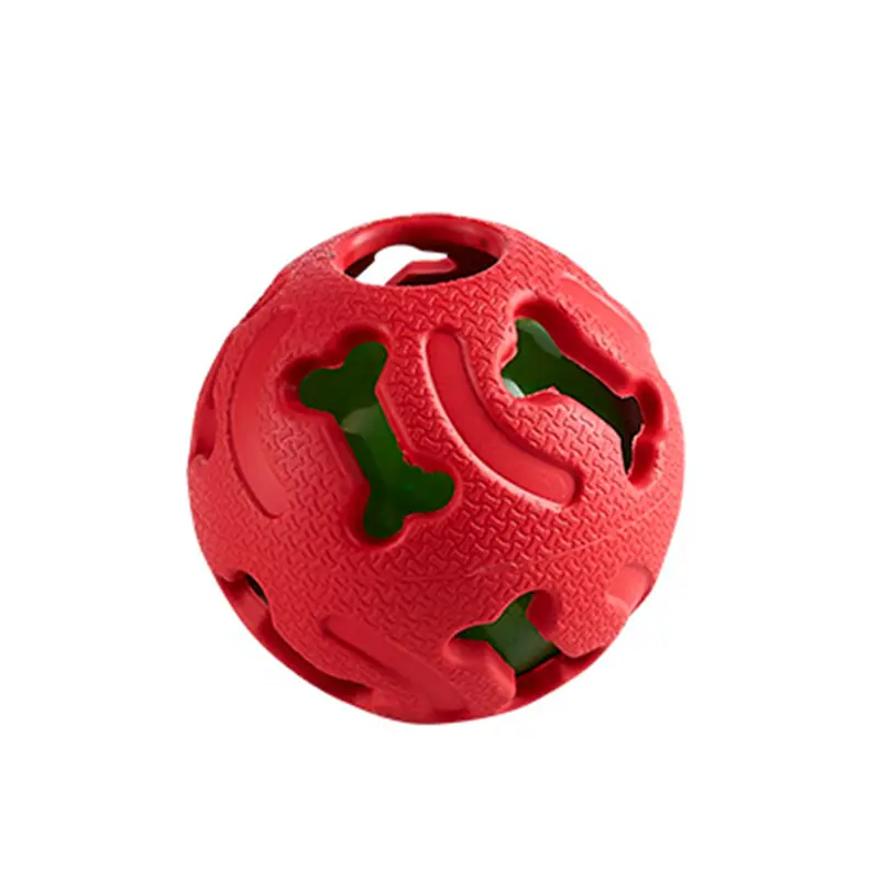Suyu Pet üretici toptan Pet oyuncak kauçuk Bite dayanıklı ses topu köpek interaktif evcil hayvan topu oyuncak