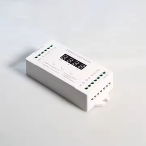 RGB/RGBW aydınlatma çözümleri için manuel anahtar dijital ekran PWM DC9-24V denetleyici ile 4CH LED şeritler DMX512 dekoder - Product Image 3