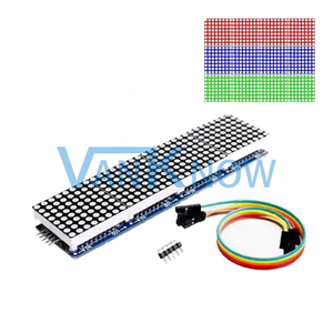 MAX7219 modulo a matrice di punti per microcontrollore 4 In un modulo Display con linea 5P rosso verde blu - Product Image 3