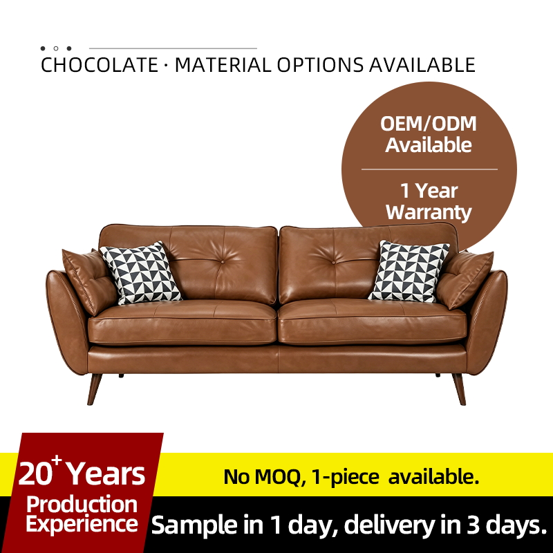 Chocolate Three-seater