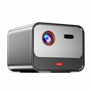 Happybate X5 Smart <span class=keywords><strong>Android</strong></span> 11 Google TV Projetor De Vídeo 2G <span class=keywords><strong>DLP</strong></span> Portátil LED Home Theater Projetor Ao Ar Livre 4K 3D Estéreo 1080p