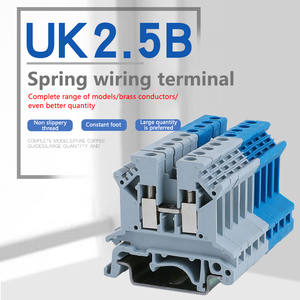 UK2.5B Guide Rail Type <strong>Terminal</strong> <strong>Block</strong> <strong>Double</strong> <strong>Layer</strong> Copper Screw <strong>Terminal</strong> for Voltage Current UK3/5/6/10N Original From the UK - Product Image 2