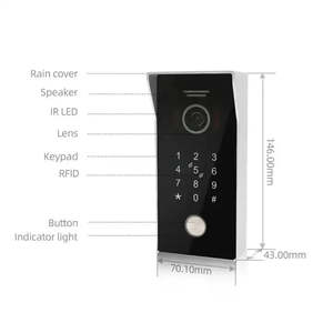 Anjielo Smart Home Tuya WiFi Video timbre RFID teclado 1080P Smart Life Cámara POE IP intercomunicador SISTEMA DE Control de acceso a prueba de agua - Product Image 5