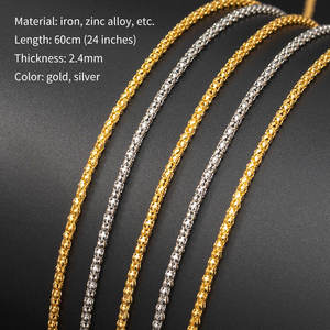 Customized Stainless Steel Hip Hop Cuban <strong>Chain</strong> Snake <strong>Chain</strong> Link <strong>Chain</strong> with Initials Pendant Classic Style Necklace - Product Image 2
